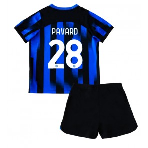 Maillot de foot Inter Milan Benjamin Pavard #28 Domicile enfant 2023-24 Manches Courte (+ pantalon court)
